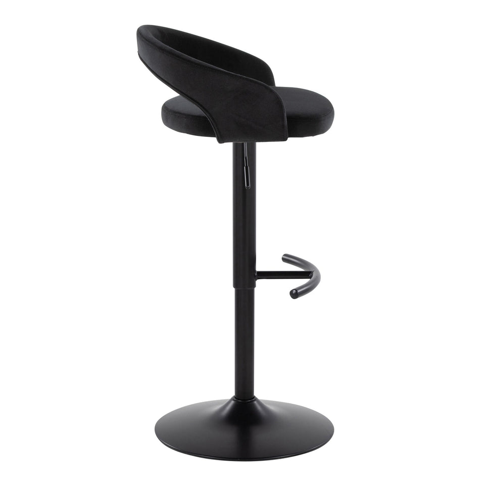 Grotto Upholstered Adjustable Barstool - Set of 2
