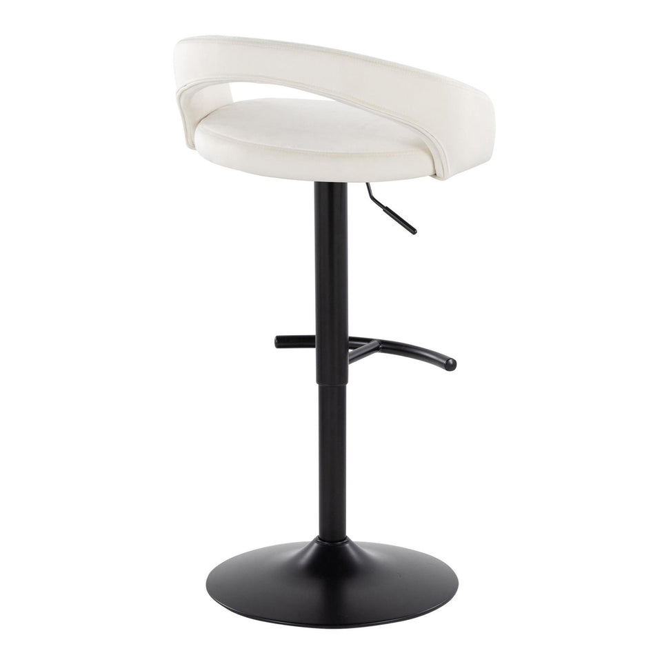 Grotto Upholstered Adjustable Barstool - Set of 2