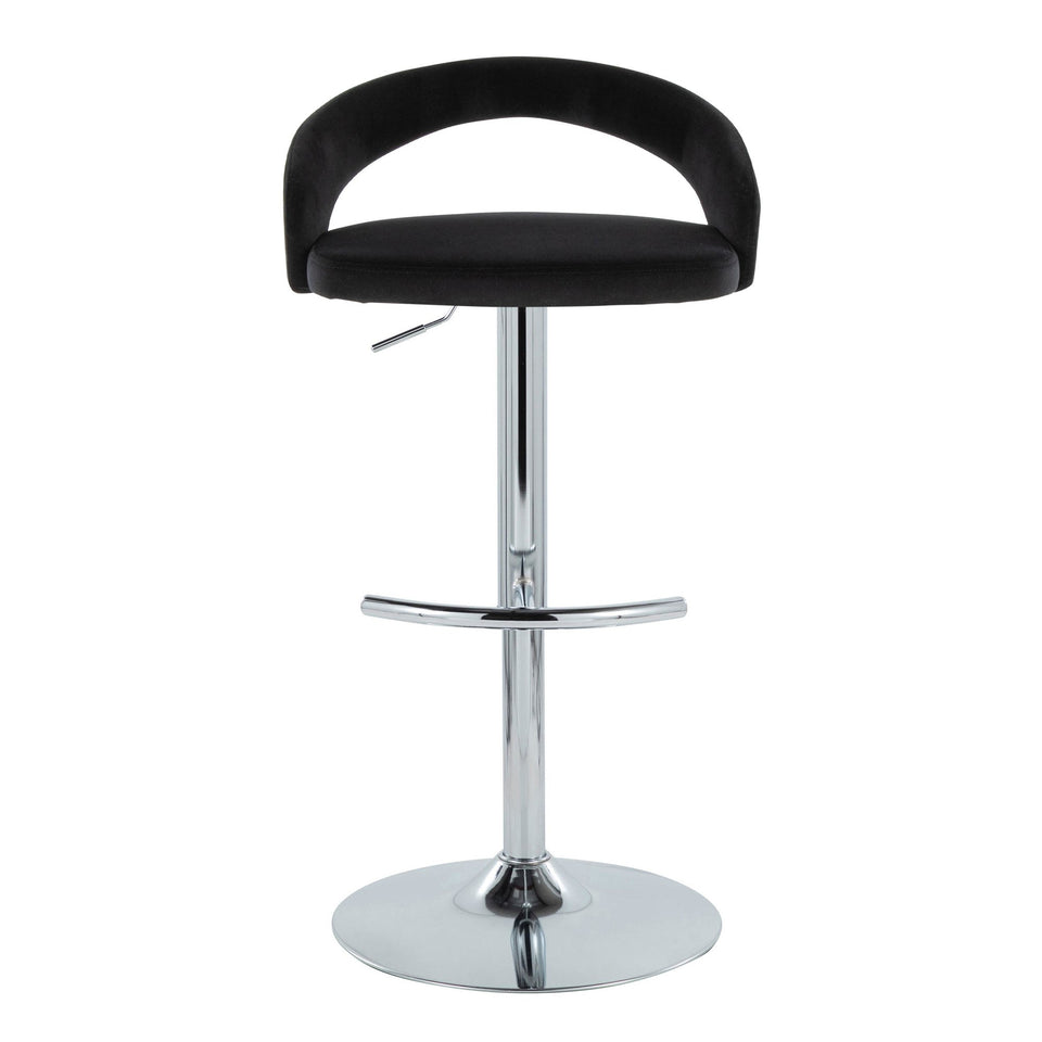 Grotto Upholstered Adjustable Barstool - Set of 2