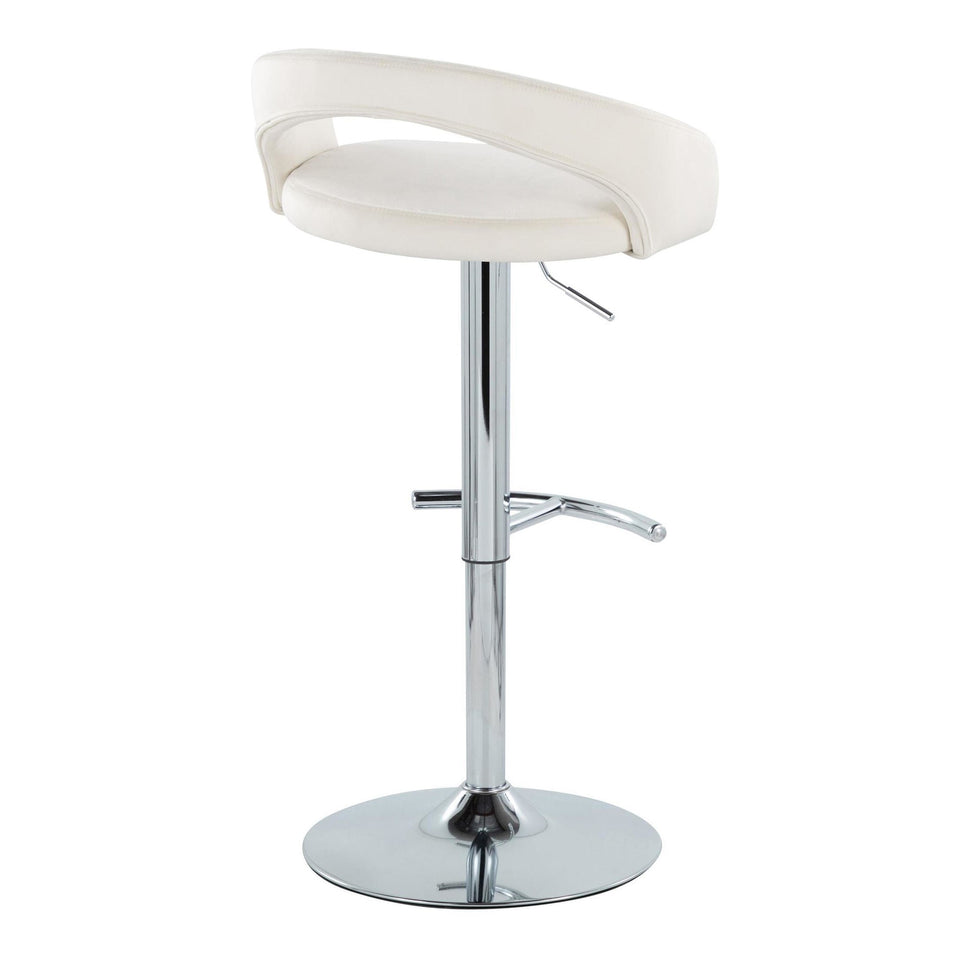 Grotto Upholstered Adjustable Barstool - Set of 2