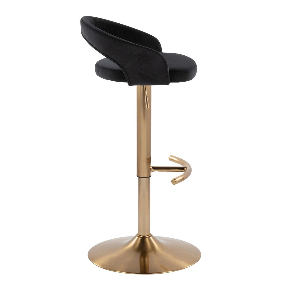 Grotto Upholstered Adjustable Barstool - Set of 3