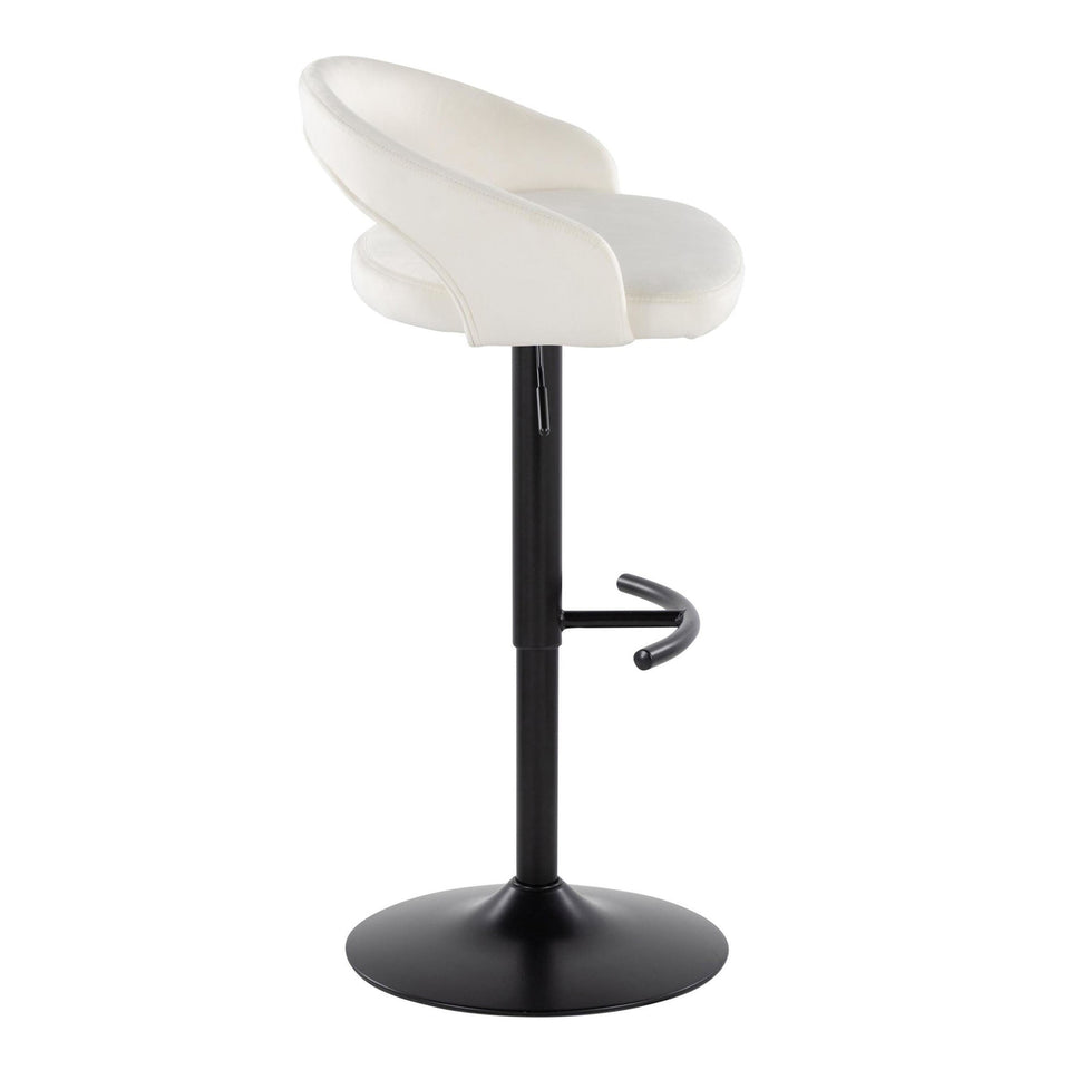 Grotto Upholstered Adjustable Barstool - Set of 3