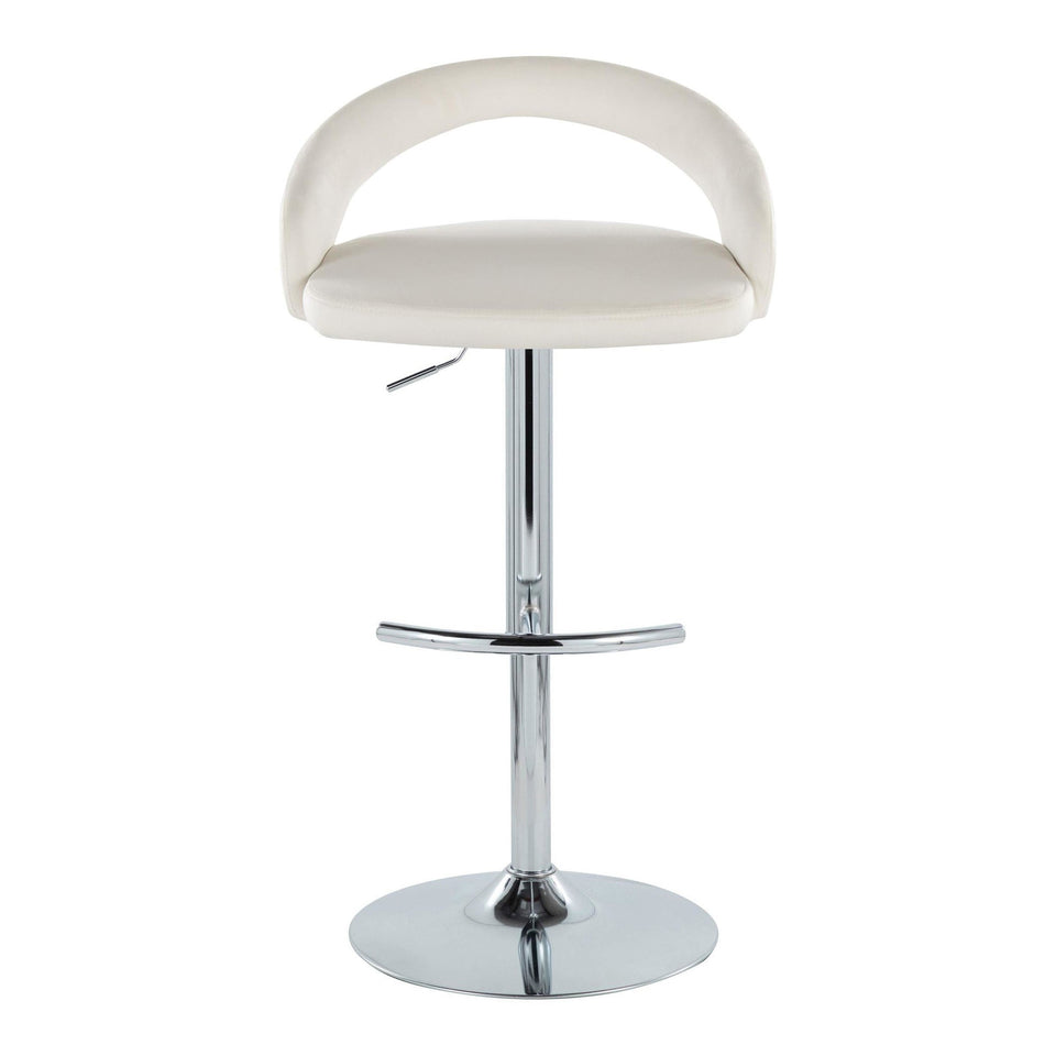 Grotto Upholstered Adjustable Barstool - Set of 3