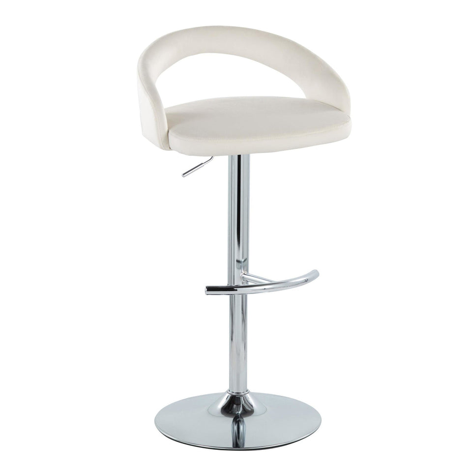 Grotto Upholstered Adjustable Barstool - Set of 3