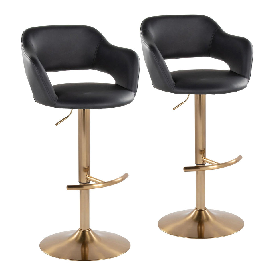Margarite Adjustable Barstool - Set of 2