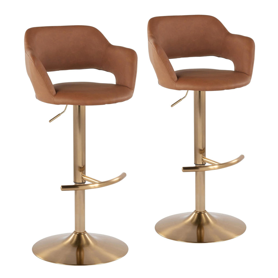 Margarite Adjustable Barstool - Set of 2