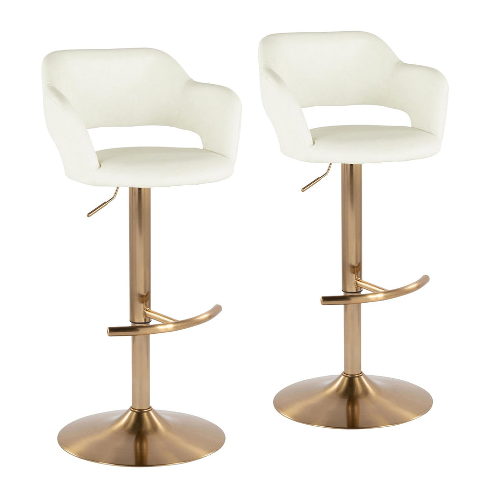 Margarite Adjustable Barstool - Set of 2
