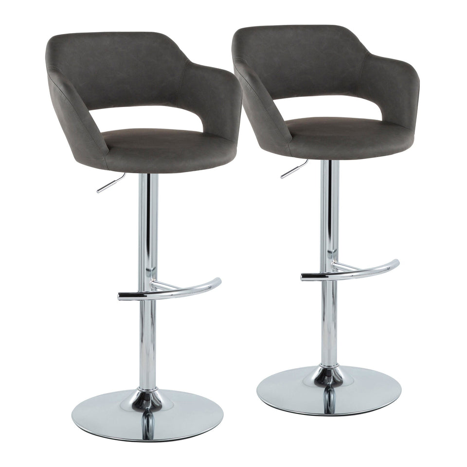 Margarite Adjustable Barstool - Set of 2
