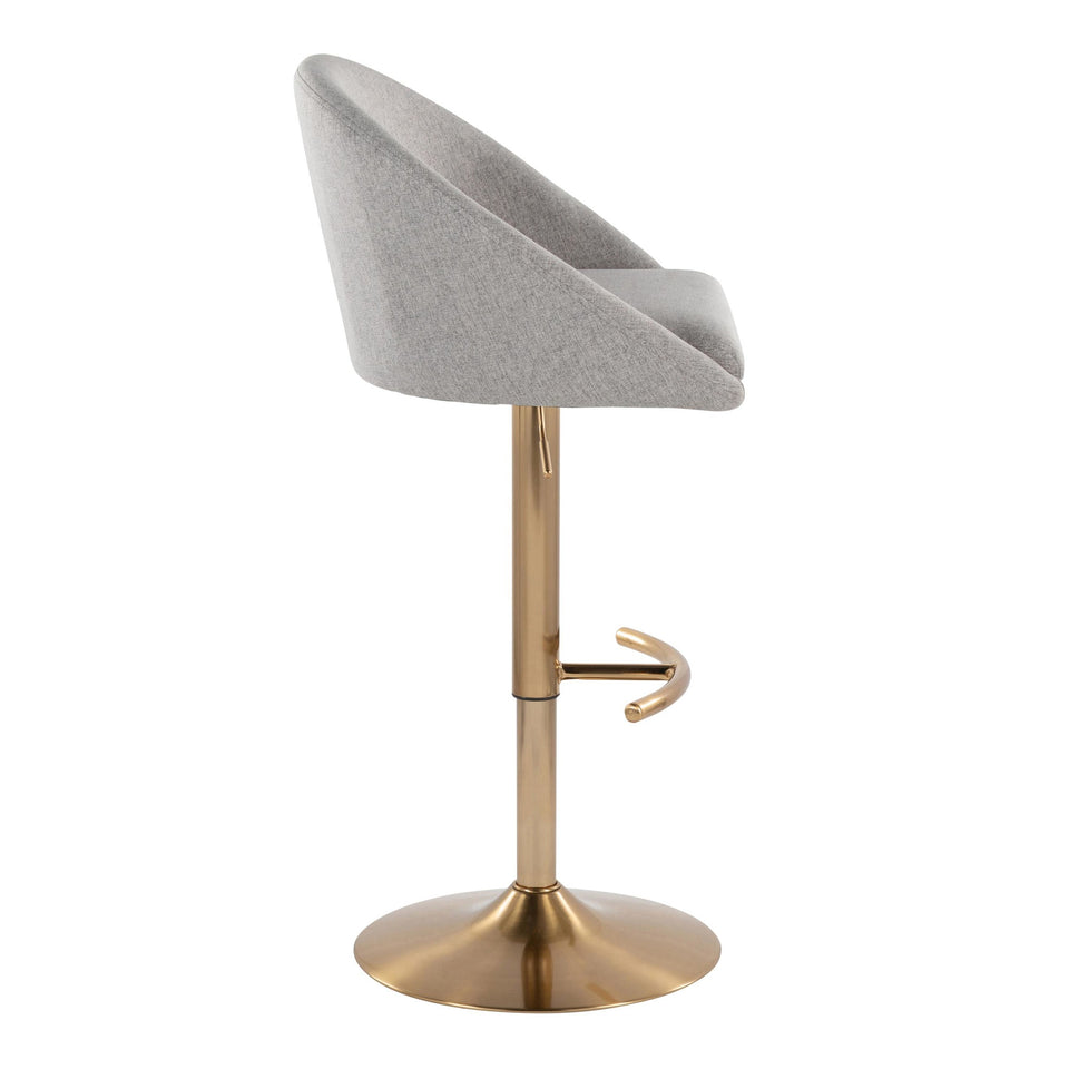 Matisse High Back Adjustable Barstool - Set of 2