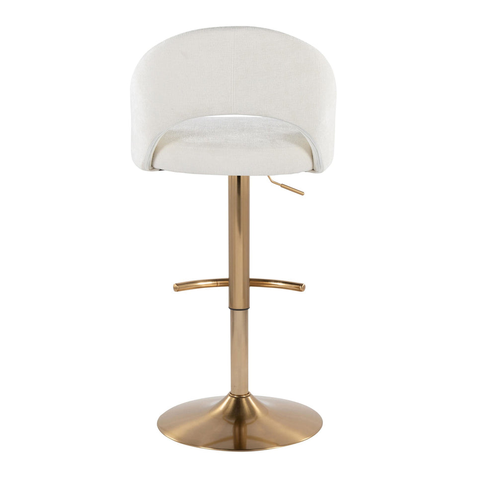 Renee Upholstered Adjustable Barstool - Set of 2