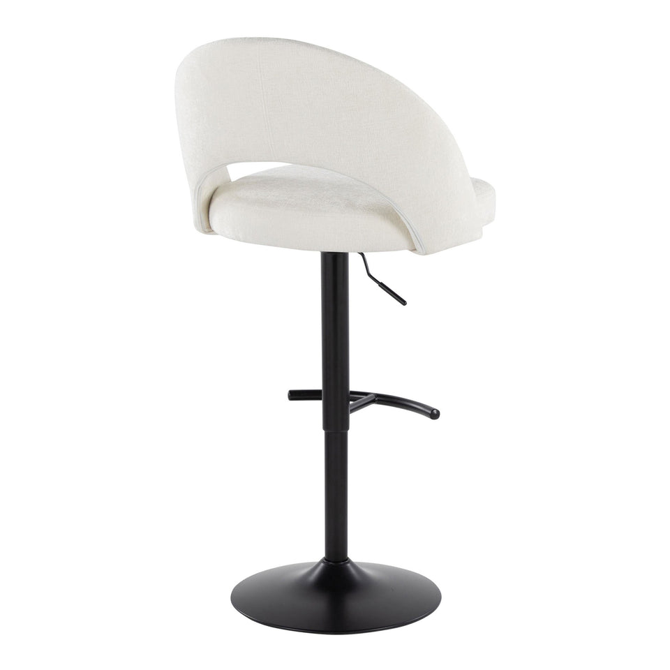 Renee Upholstered Adjustable Barstool - Set of 2