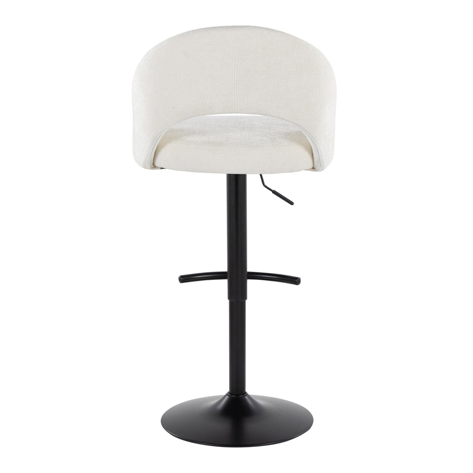 Renee Upholstered Adjustable Barstool - Set of 2