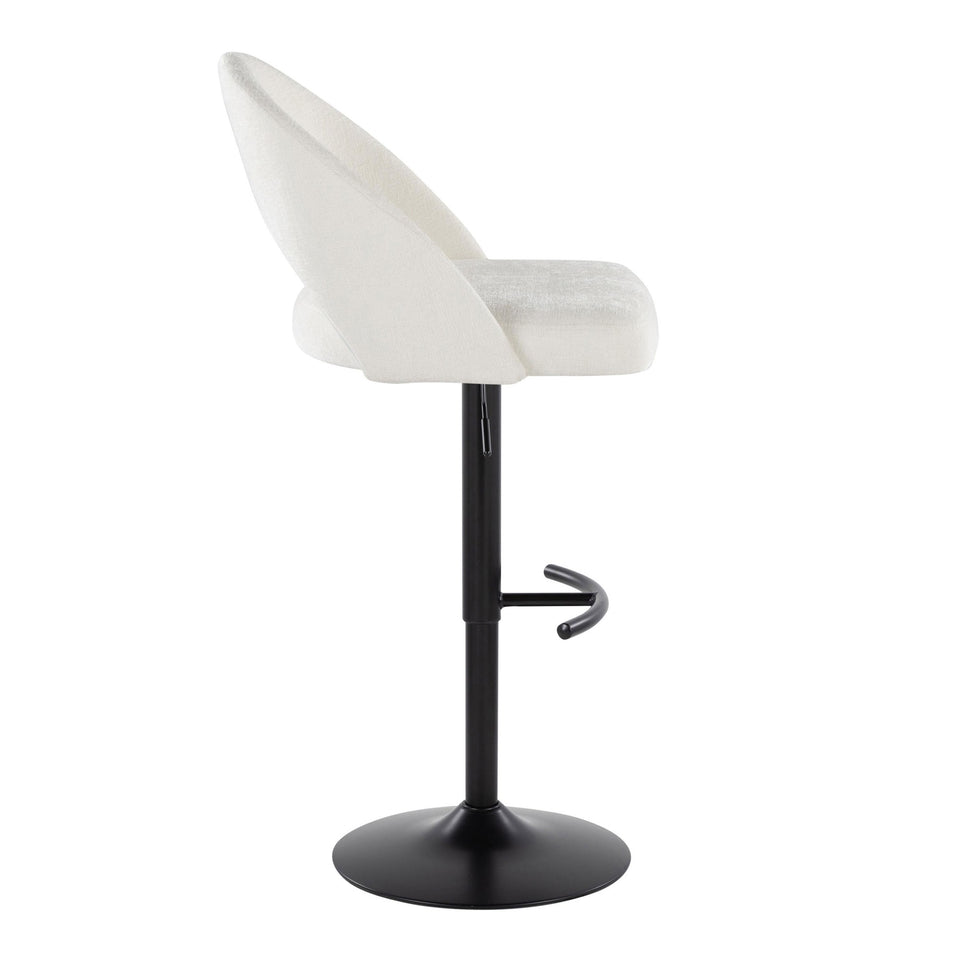 Renee Upholstered Adjustable Barstool - Set of 2