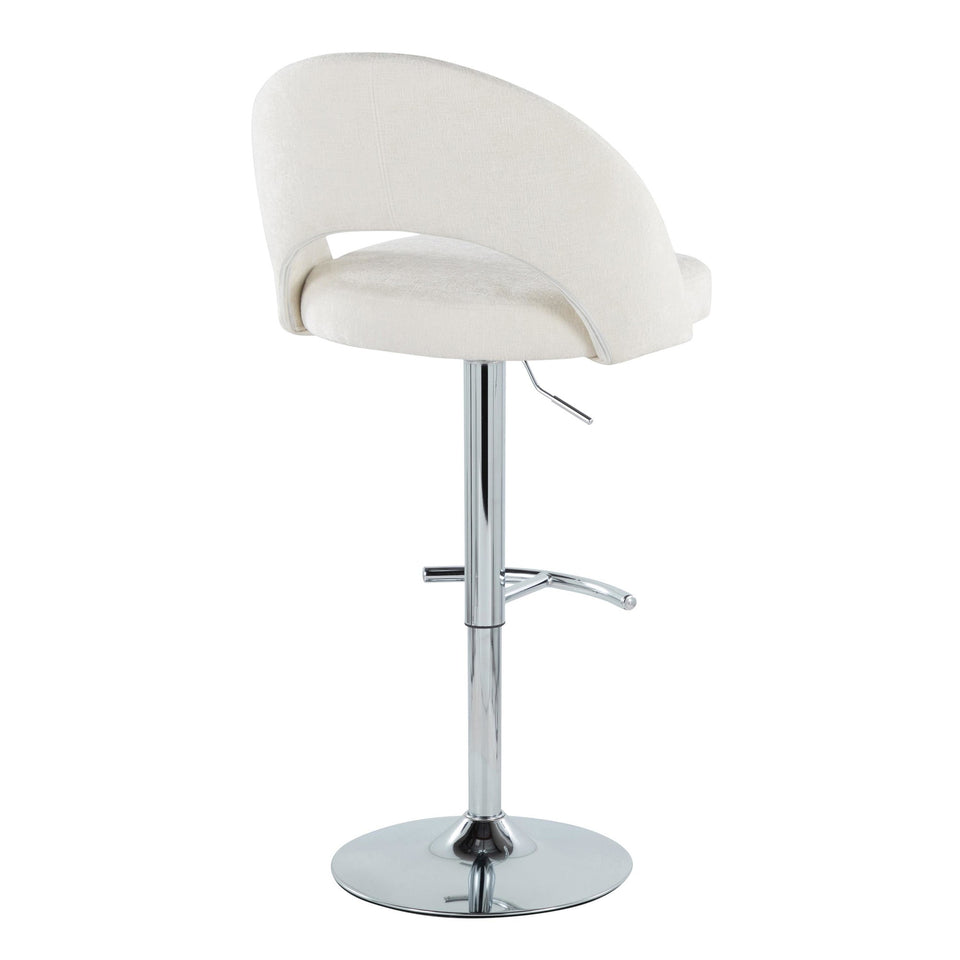 Renee Upholstered Adjustable Barstool - Set of 2