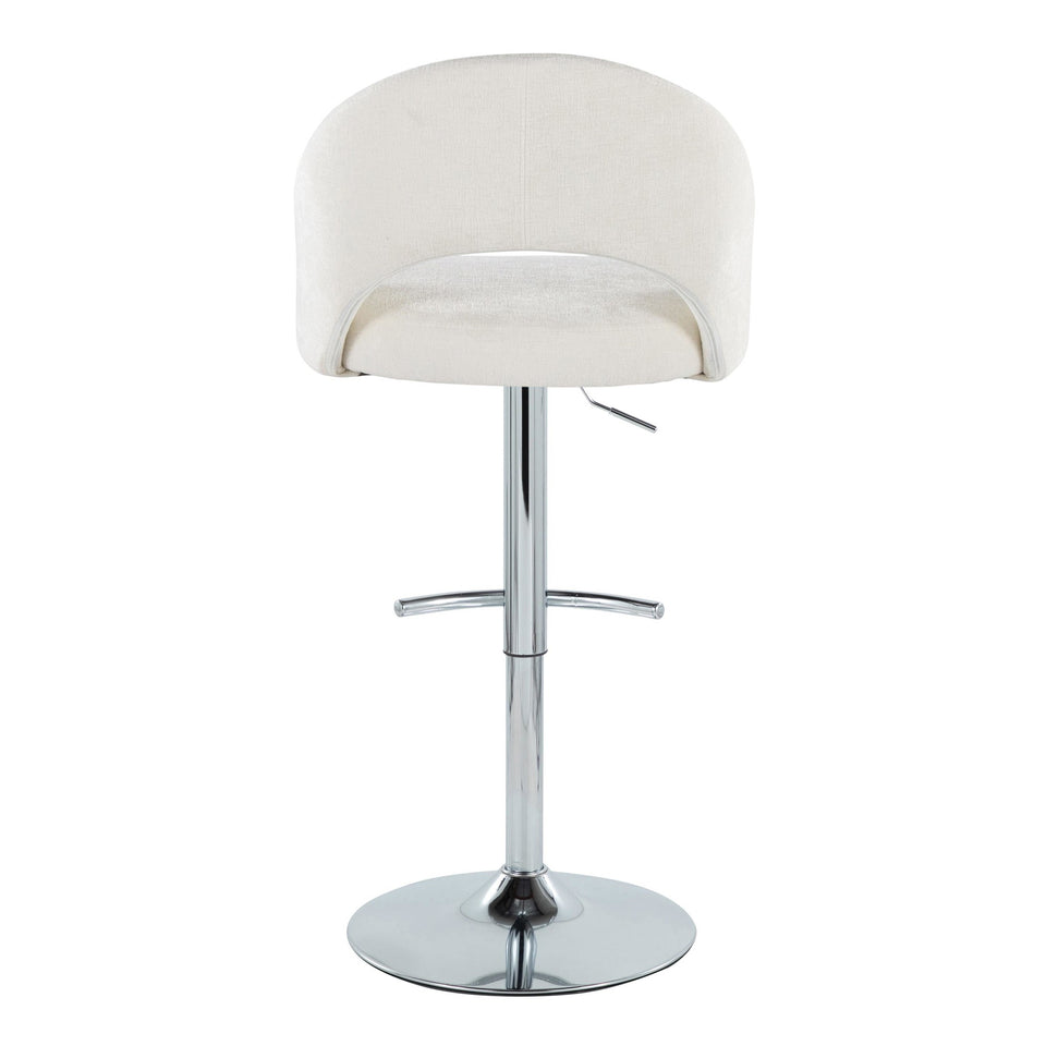 Renee Upholstered Adjustable Barstool - Set of 2