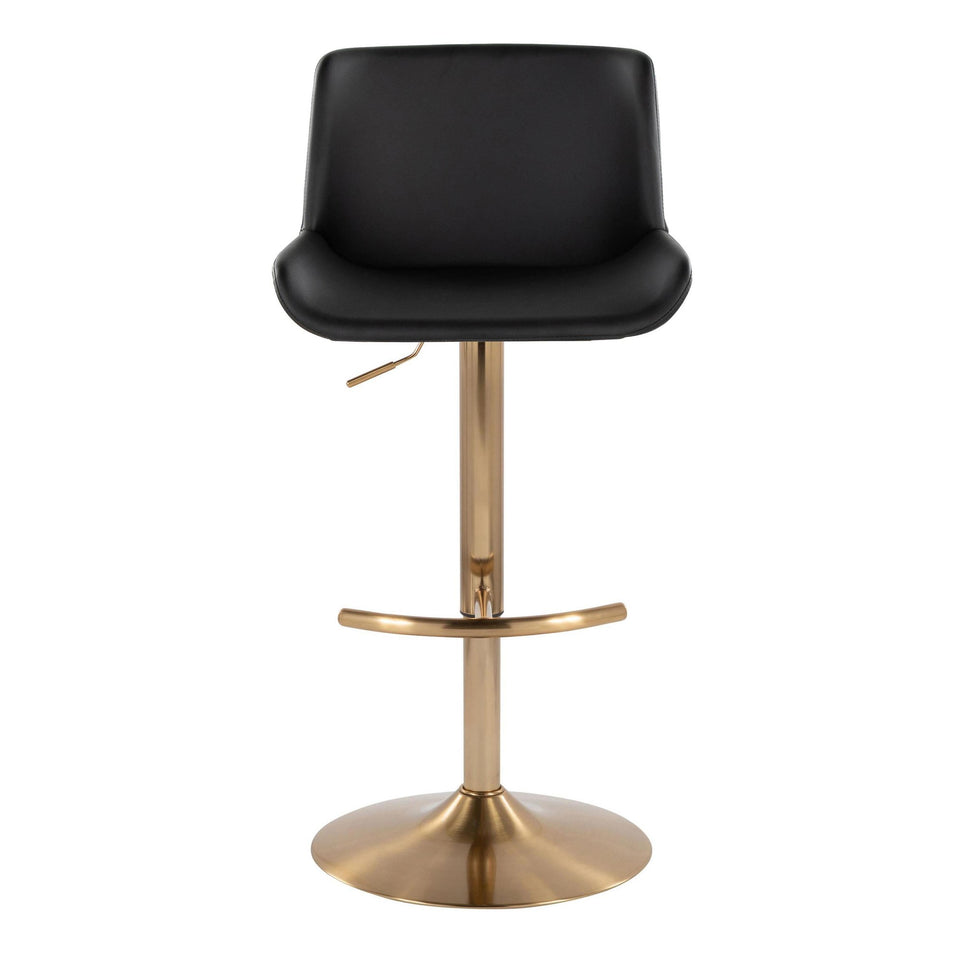 Santi Upholstered Adjustable Barstool - Set of 2