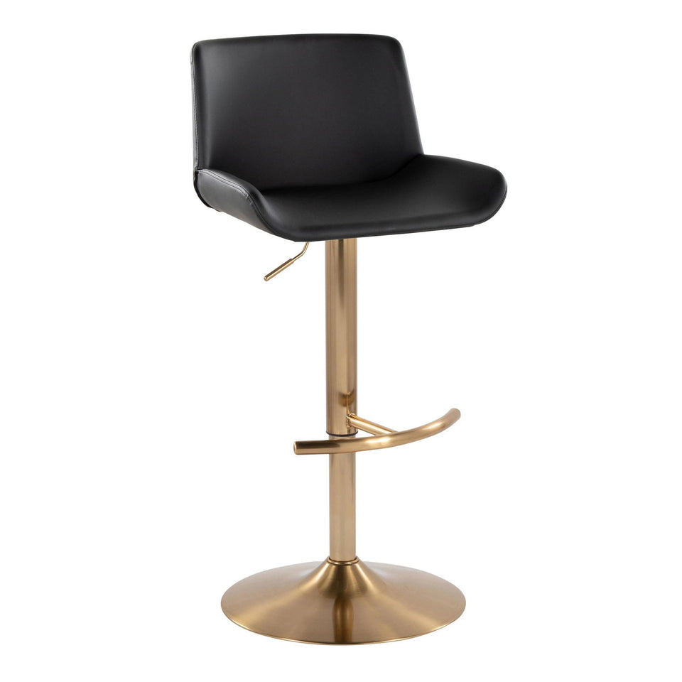 Santi Upholstered Adjustable Barstool - Set of 2