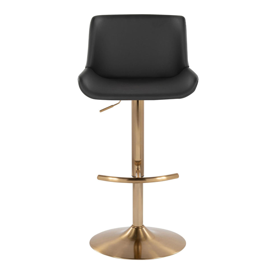 Santi Upholstered Adjustable Barstool - Set of 2