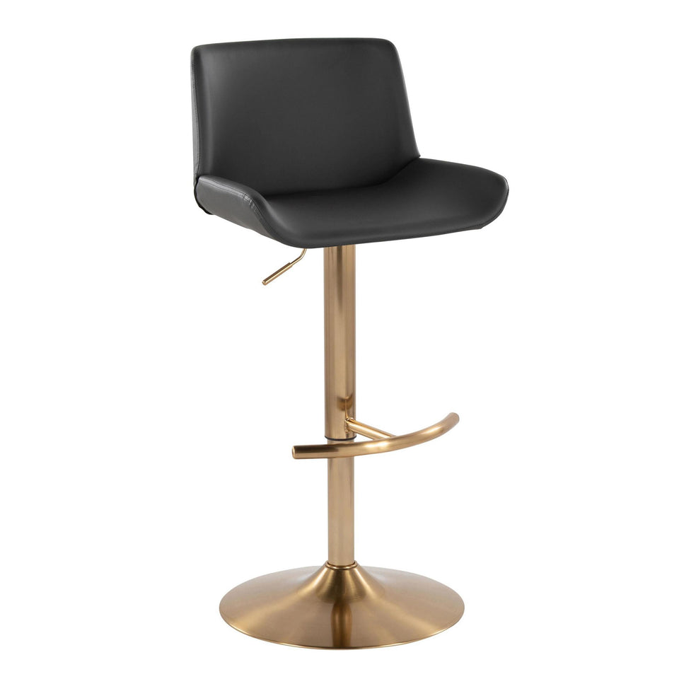 Santi Upholstered Adjustable Barstool - Set of 2