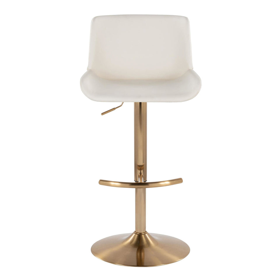 Santi Upholstered Adjustable Barstool - Set of 2