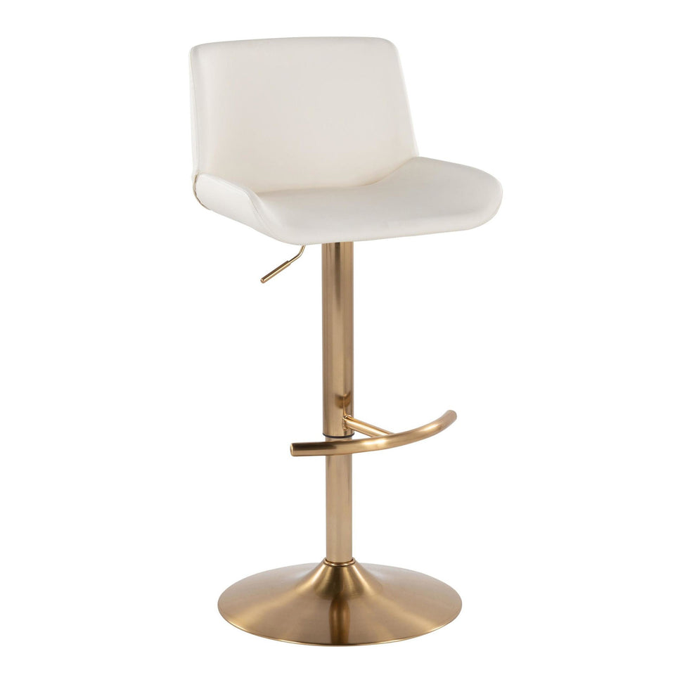 Santi Upholstered Adjustable Barstool - Set of 2