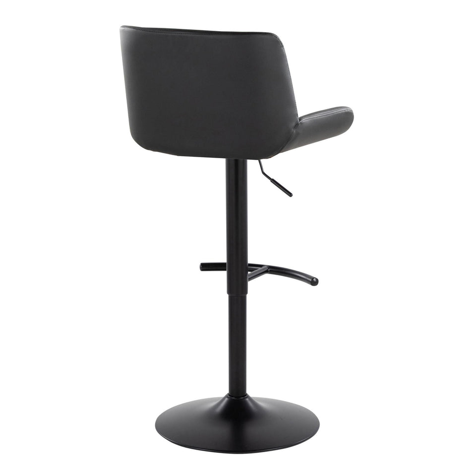 Santi Upholstered Adjustable Barstool - Set of 2