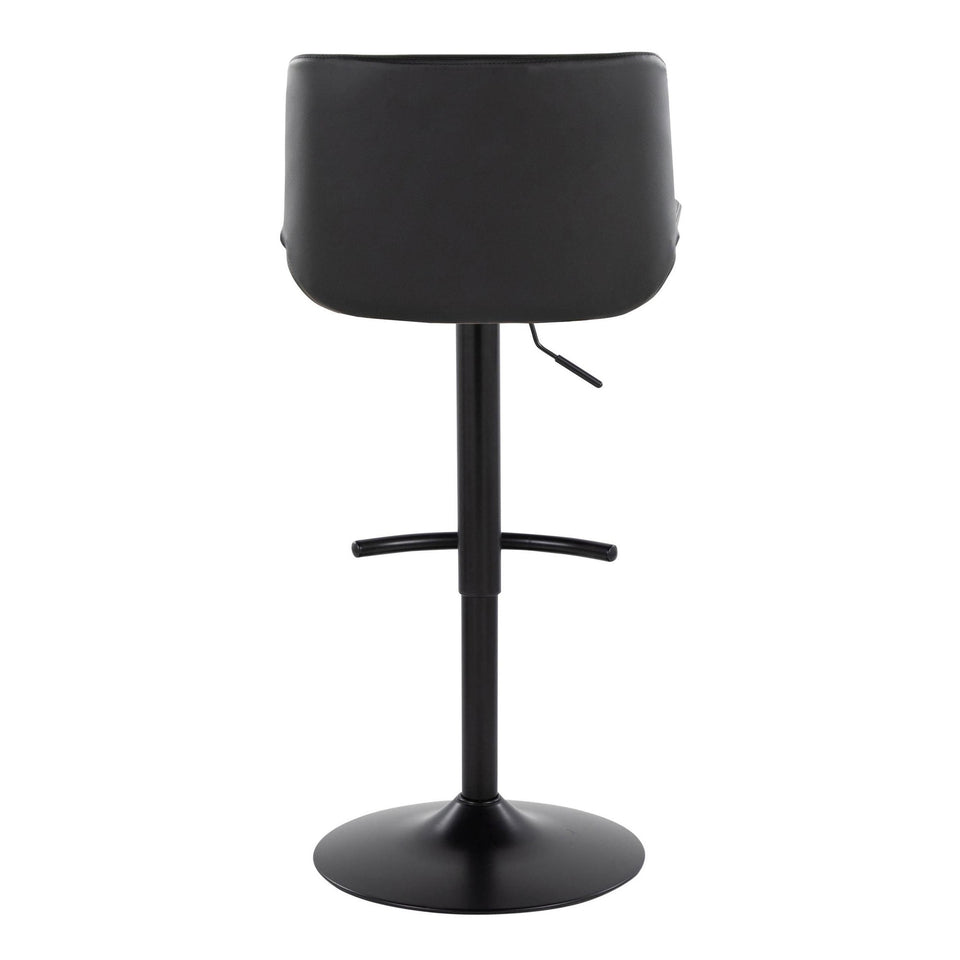 Santi Upholstered Adjustable Barstool - Set of 2