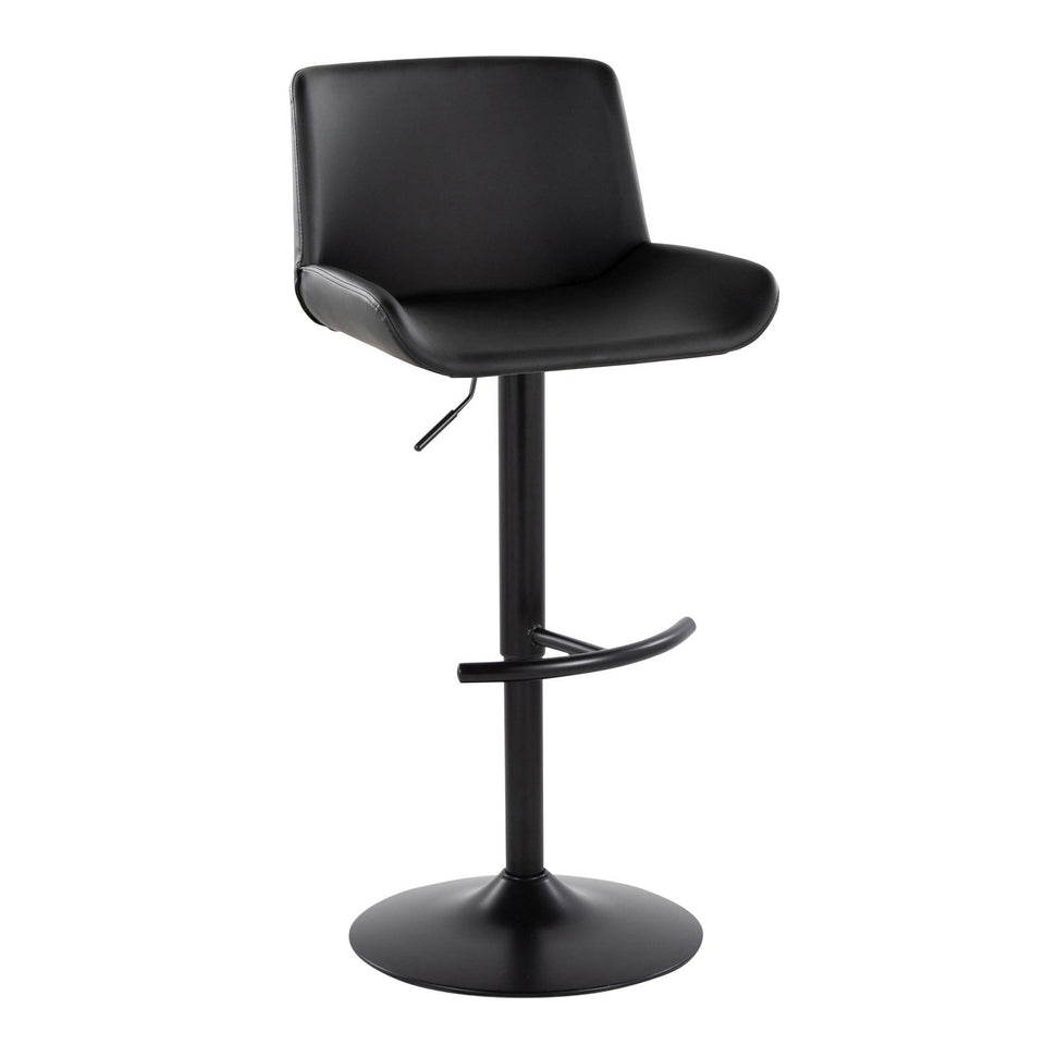 Santi Upholstered Adjustable Barstool - Set of 2