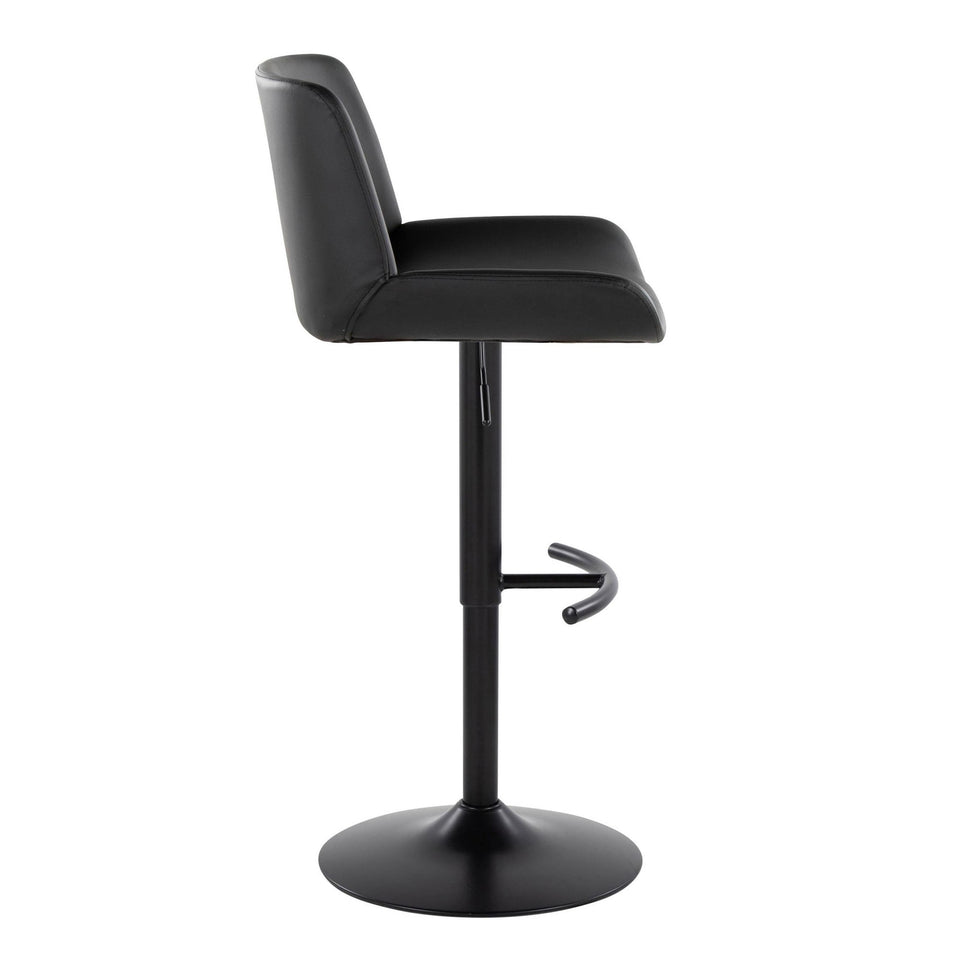 Santi Upholstered Adjustable Barstool - Set of 2