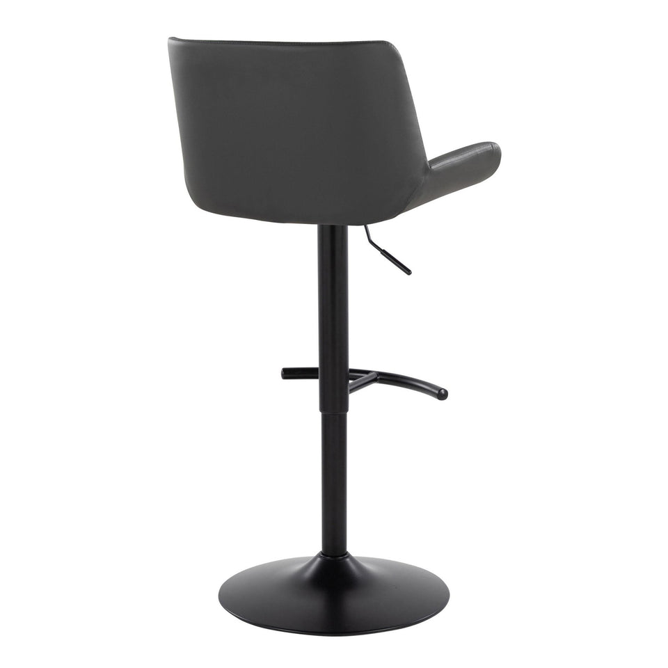 Santi Upholstered Adjustable Barstool - Set of 2