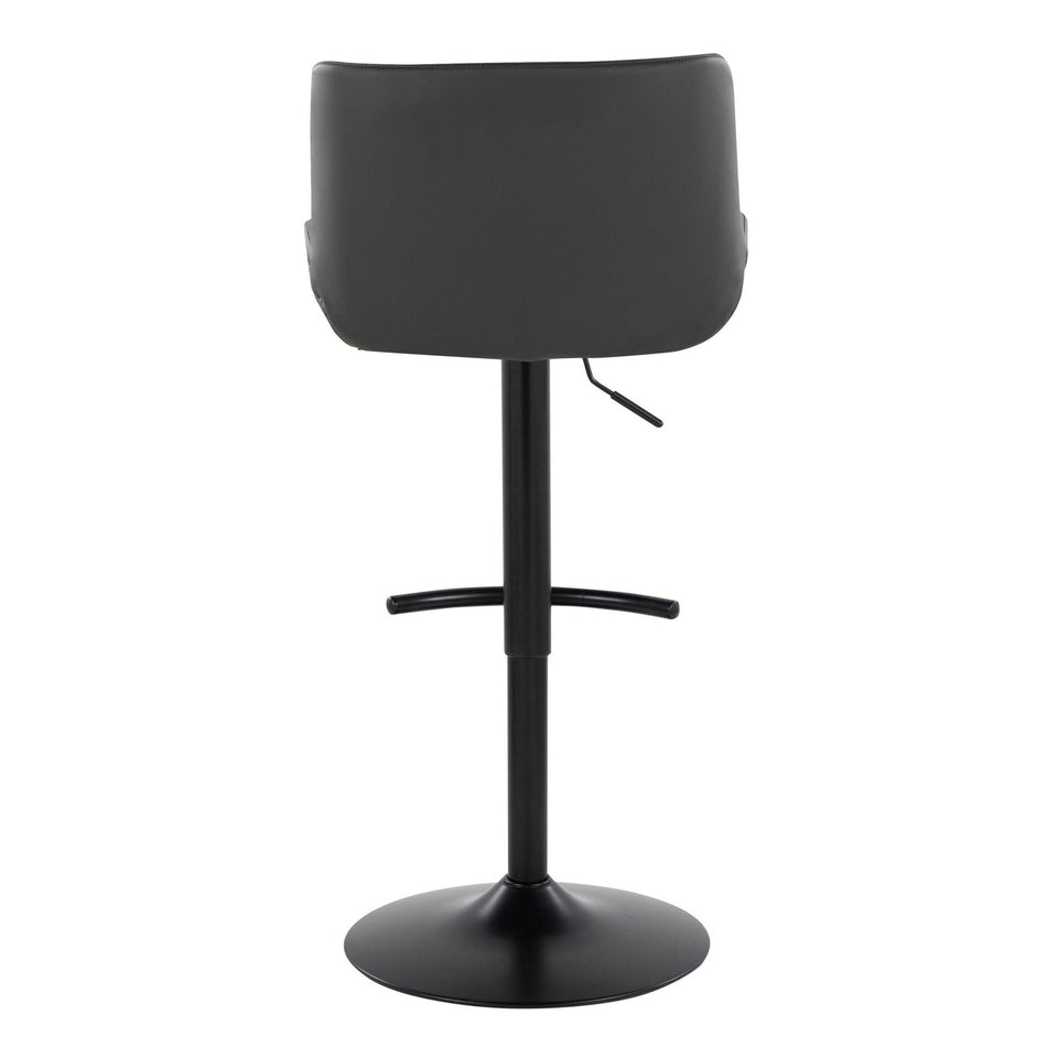 Santi Upholstered Adjustable Barstool - Set of 2