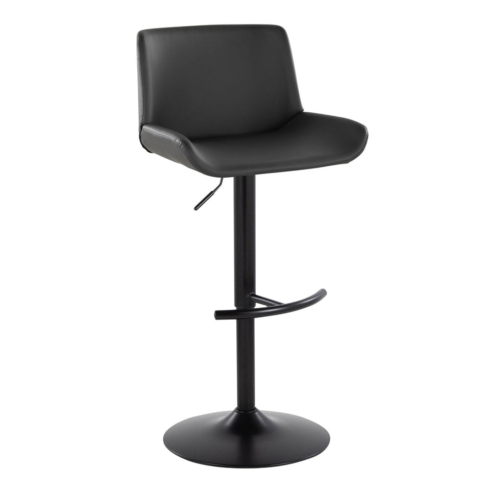 Santi Upholstered Adjustable Barstool - Set of 2