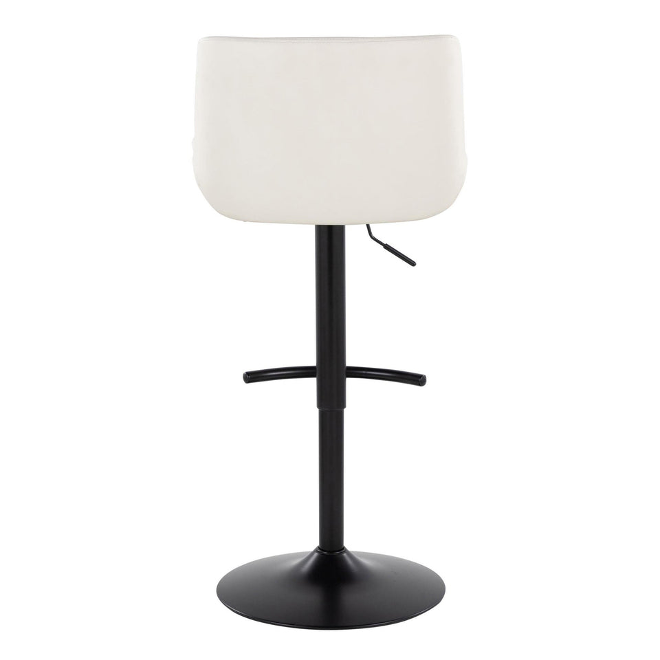 Santi Upholstered Adjustable Barstool - Set of 2