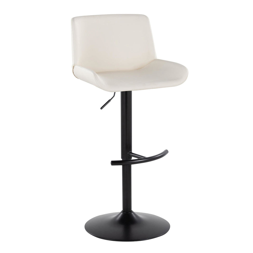 Santi Upholstered Adjustable Barstool - Set of 2