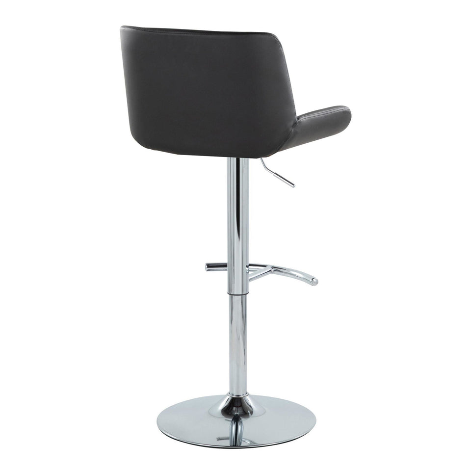 Santi Upholstered Adjustable Barstool - Set of 2