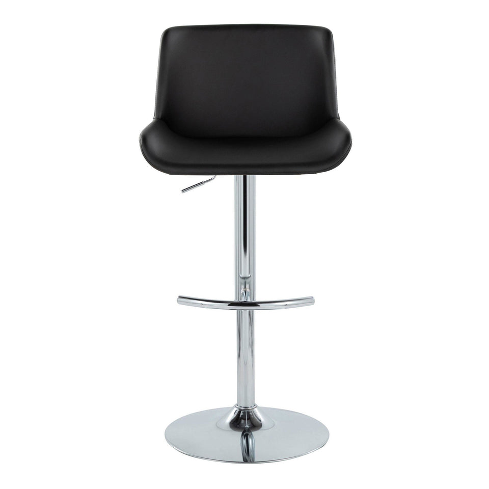 Santi Upholstered Adjustable Barstool - Set of 2