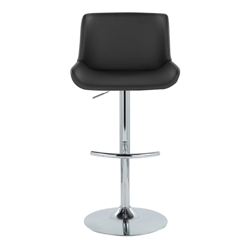 Santi Upholstered Adjustable Barstool - Set of 2