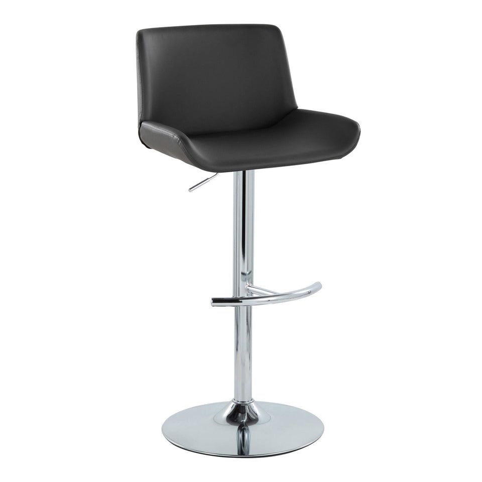 Santi Upholstered Adjustable Barstool - Set of 2