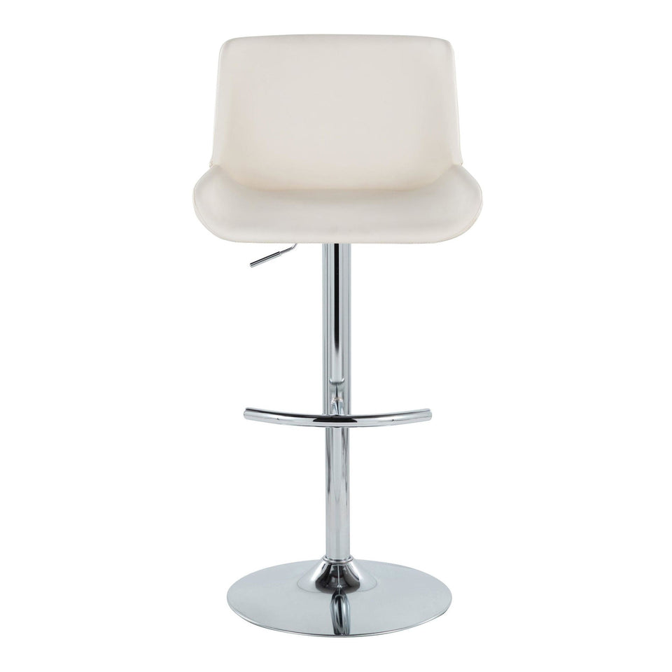 Santi Upholstered Adjustable Barstool - Set of 2