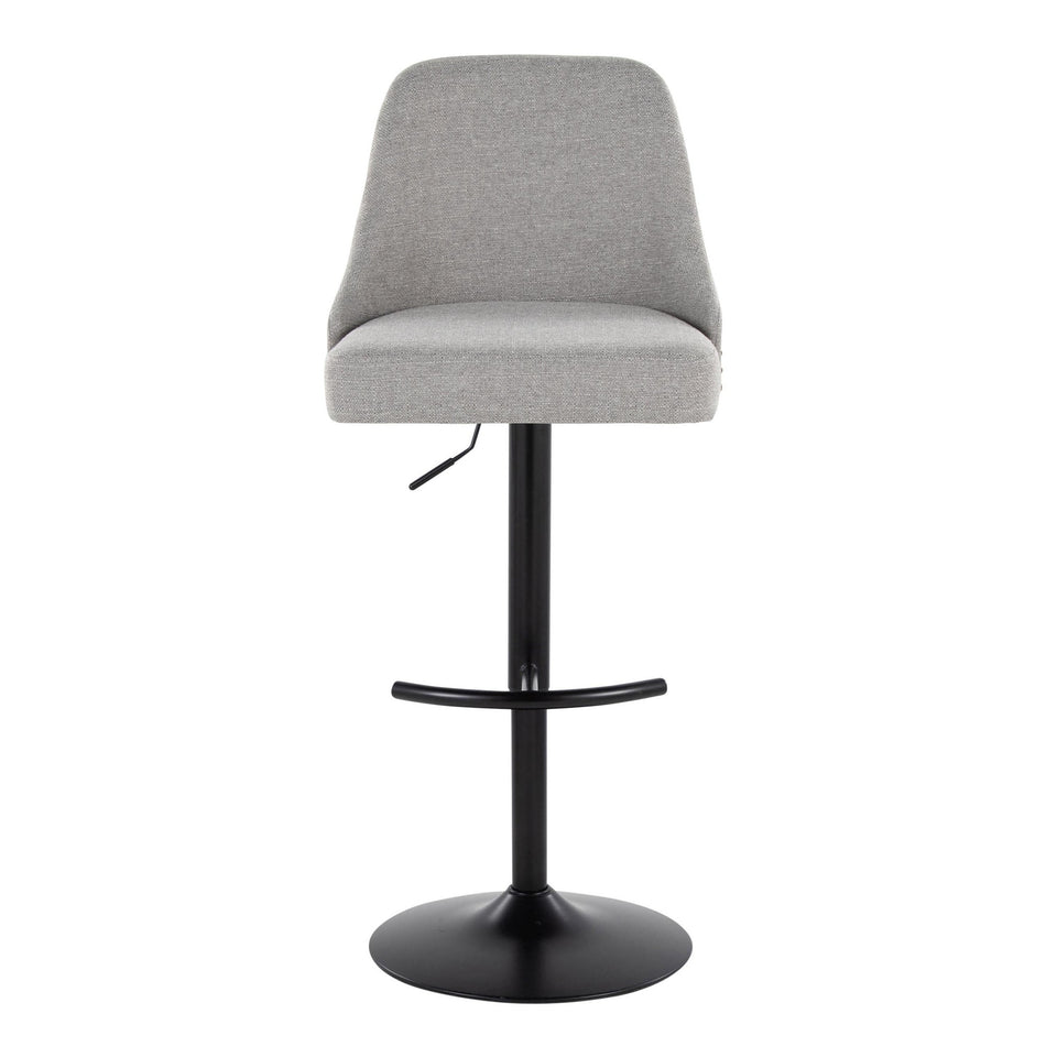 Studded Marcel Adjustable Barstool - Set of 2