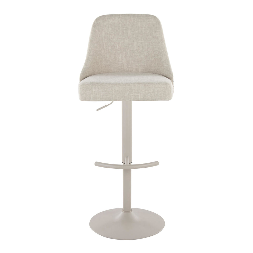 Studded Marcel Adjustable Barstool - Set of 2