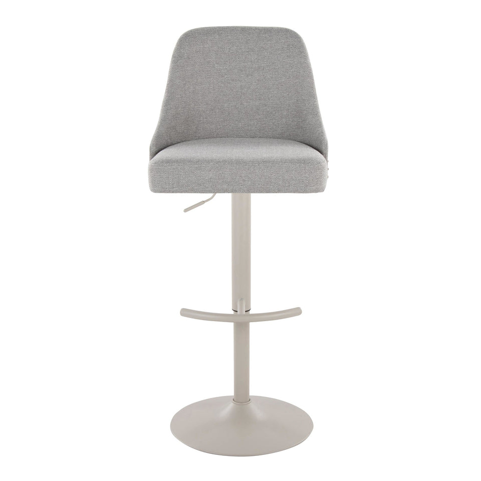 Studded Marcel Adjustable Barstool - Set of 2