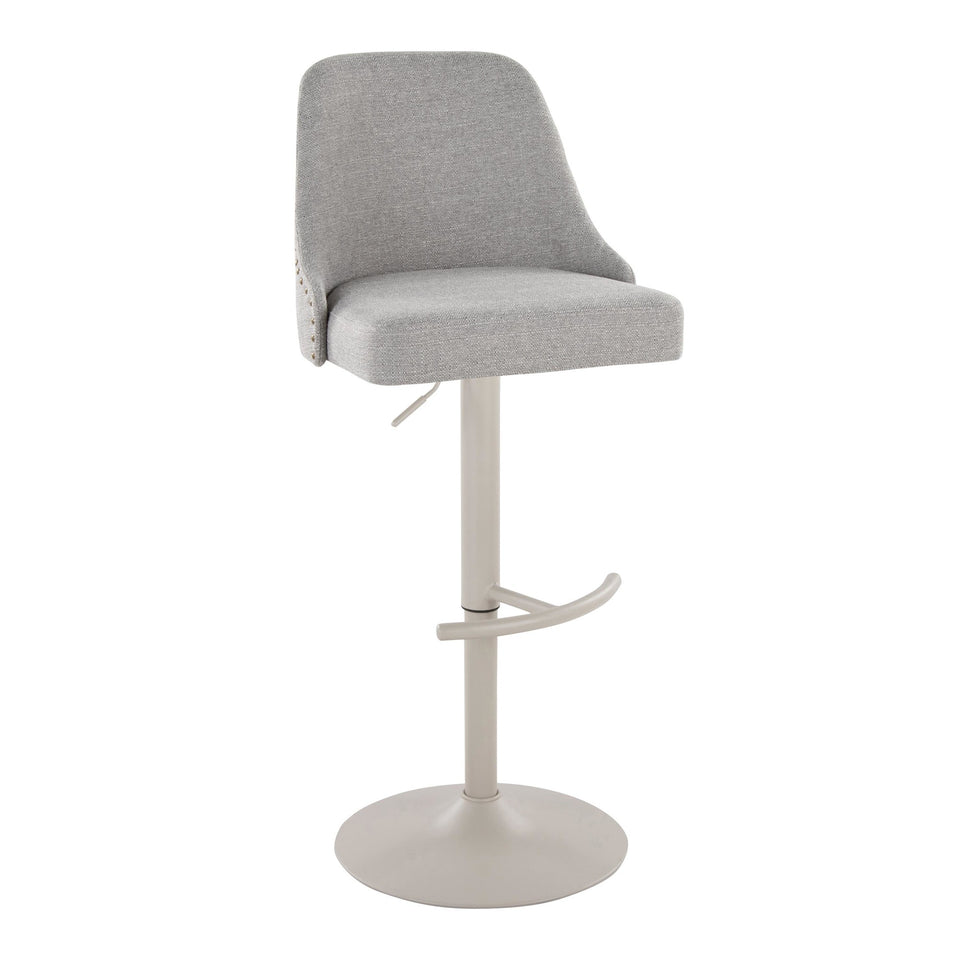 Studded Marcel Adjustable Barstool - Set of 2