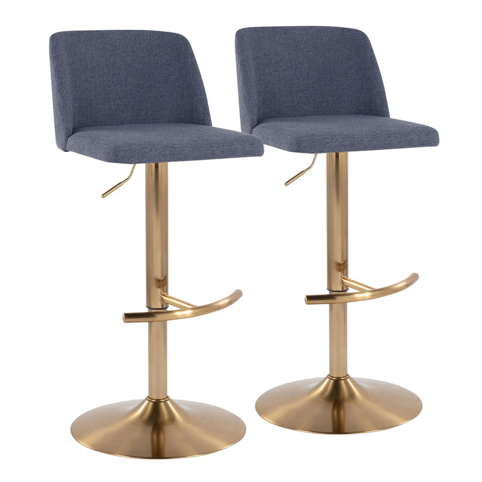 Toriano Adjustable Barstool - Set of 2