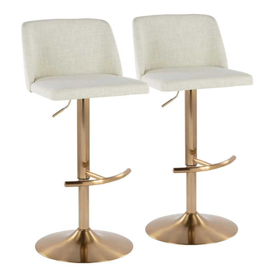 Toriano Adjustable Barstool - Set of 2