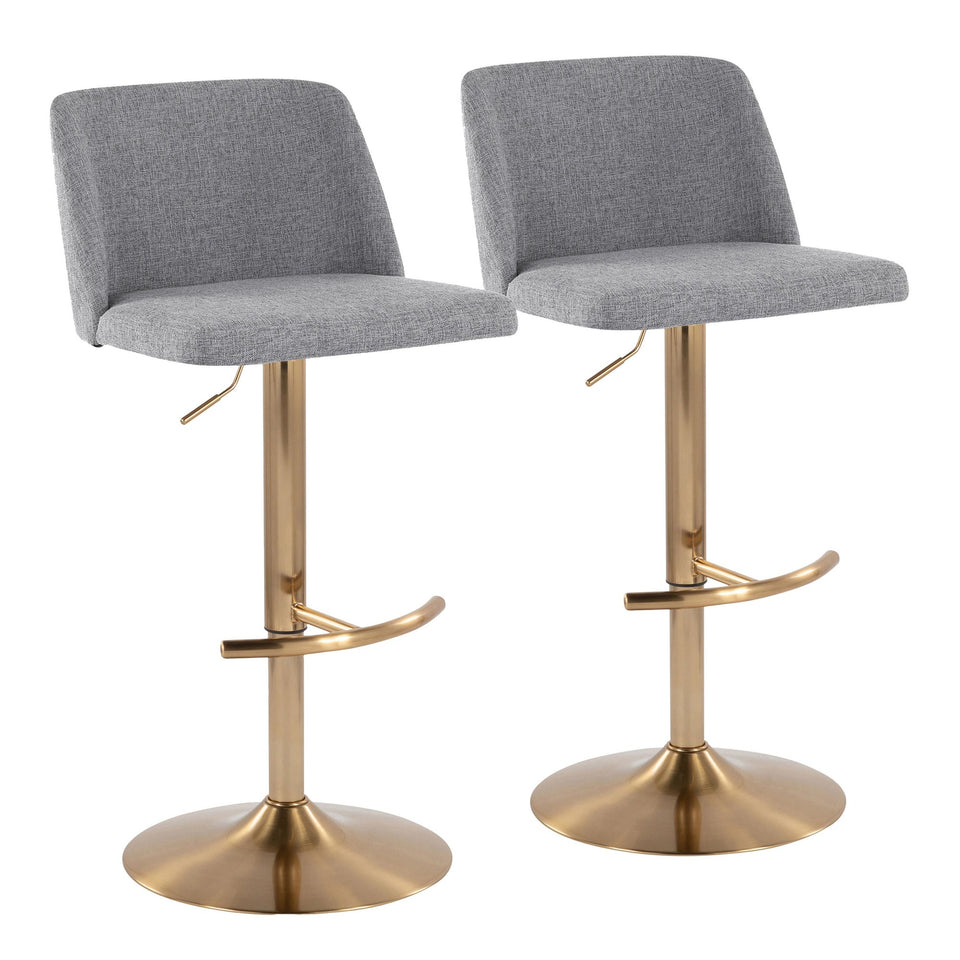 Toriano Adjustable Barstool - Set of 2