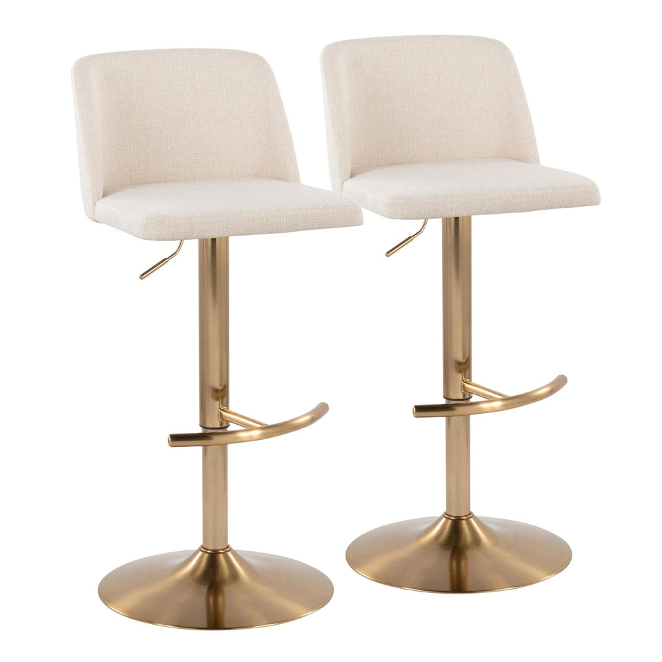 Toriano Adjustable Barstool - Set of 2