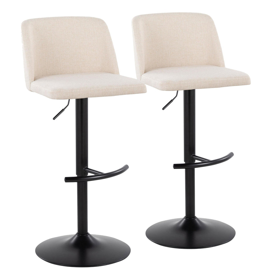 Toriano Adjustable Barstool - Set of 2