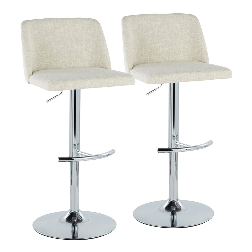 Toriano Adjustable Barstool - Set of 2