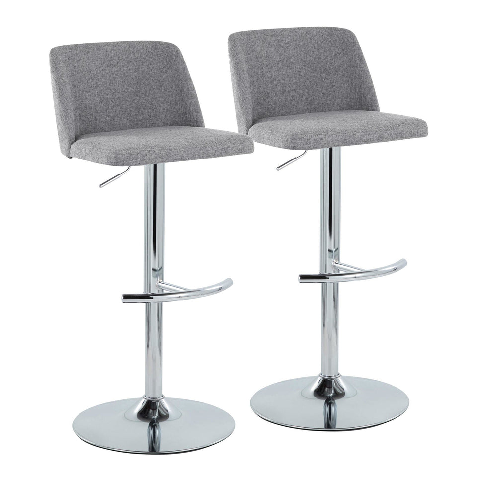 Toriano Adjustable Barstool - Set of 2